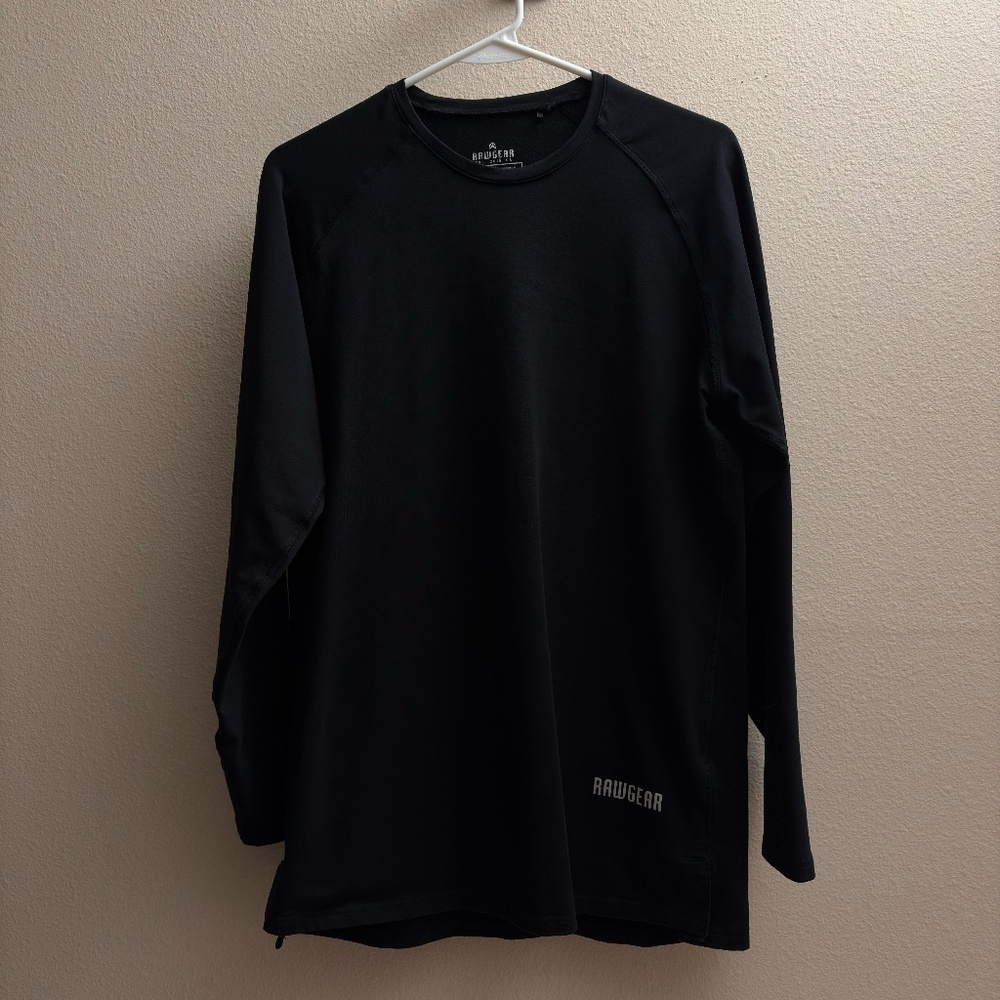 RAWGEAR Men's Black Long Sleeve Performance Tee